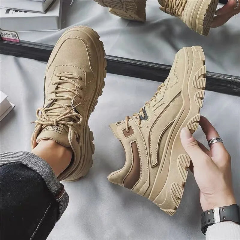 Elegant platform trainers for men