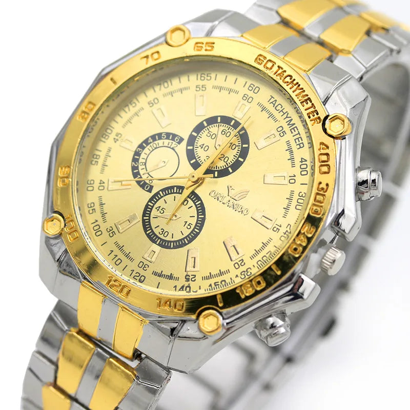 Classic quartz wristwatch for men